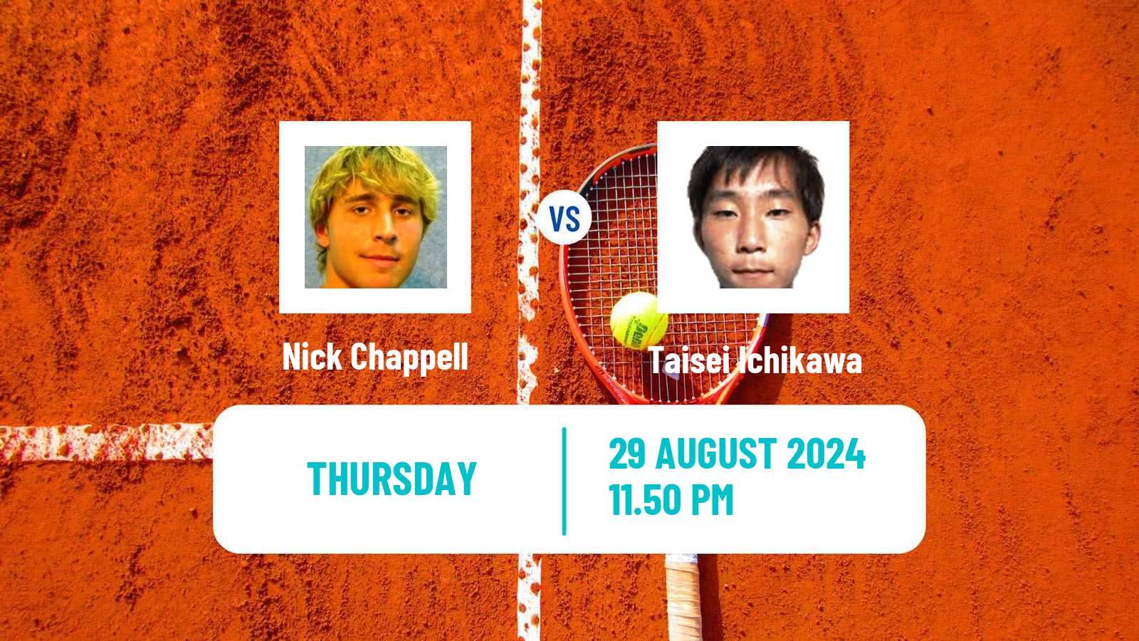 Tennis ITF M25 Nakhon Si Thammarat Men Nick Chappell - Taisei Ichikawa