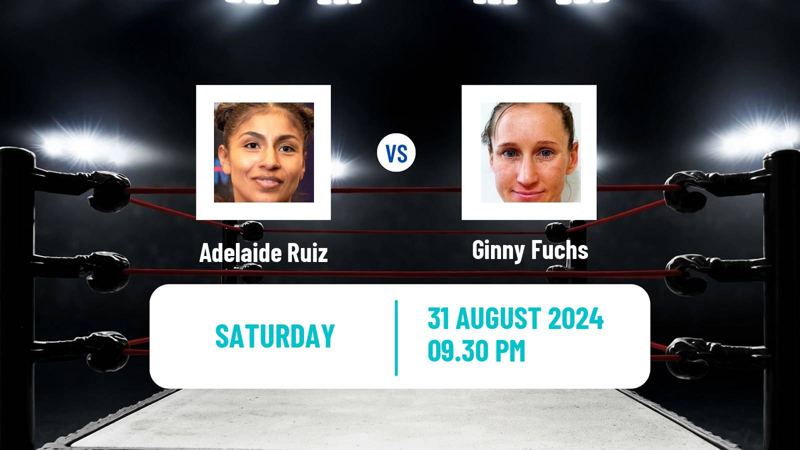 Boxing Super Flyweight WBC Title Women Adelaide Ruiz - Ginny Fuchs