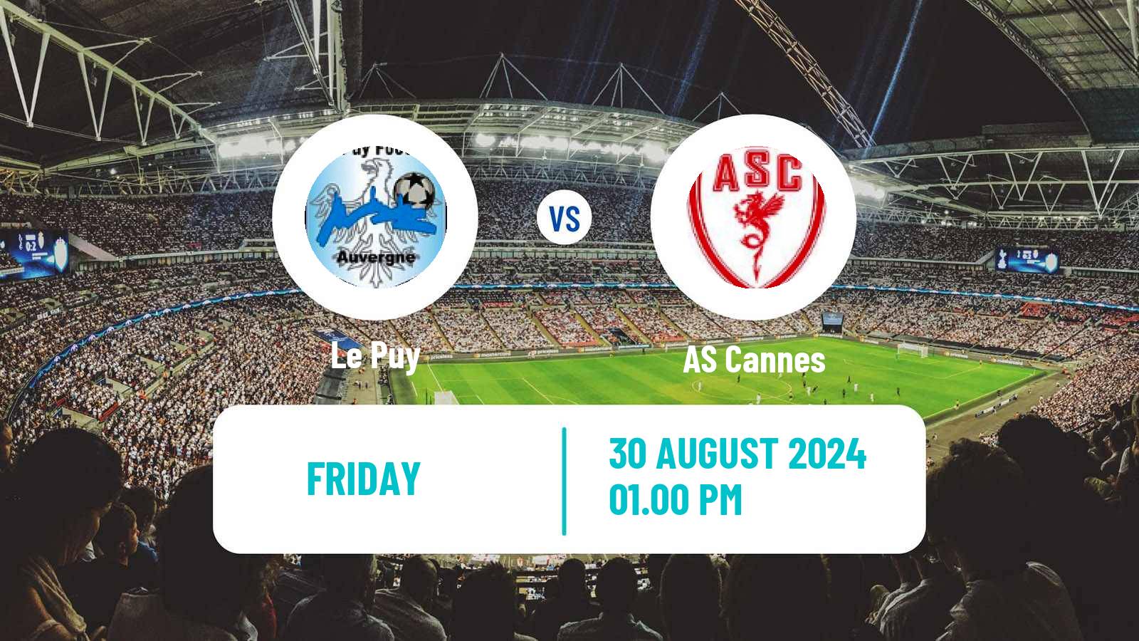 Soccer French National 2 - Group A Le Puy - Cannes