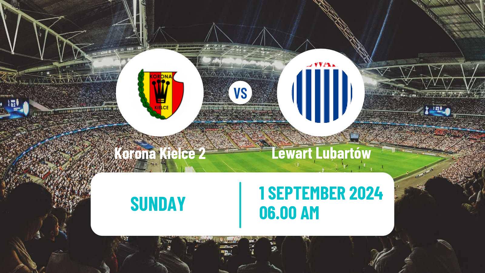 Soccer Polish Division 3 - Group IV Korona Kielce 2 - Lewart Lubartów