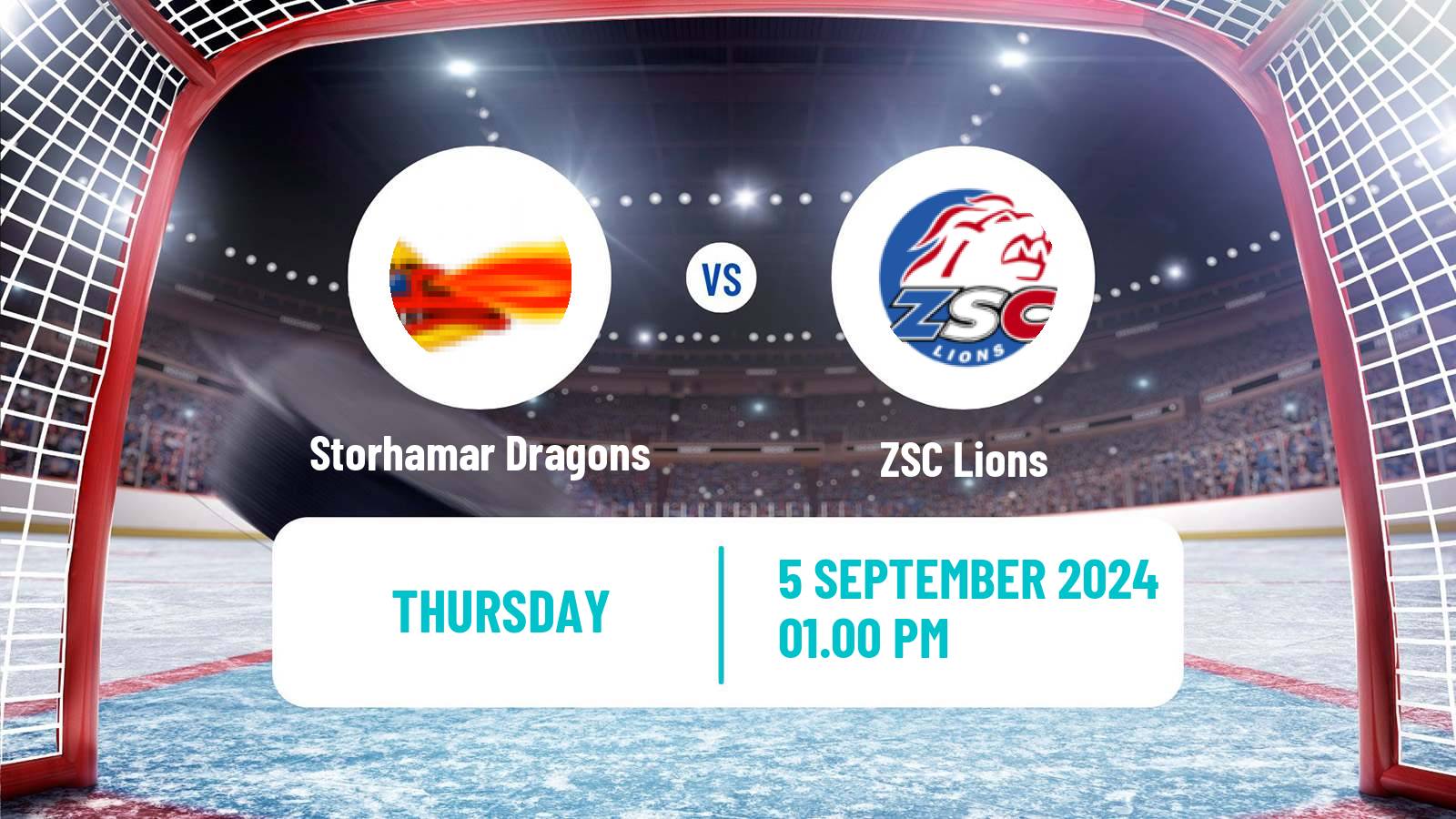 Hockey Champions League Ice Hockey Storhamar Dragons - ZSC Lions