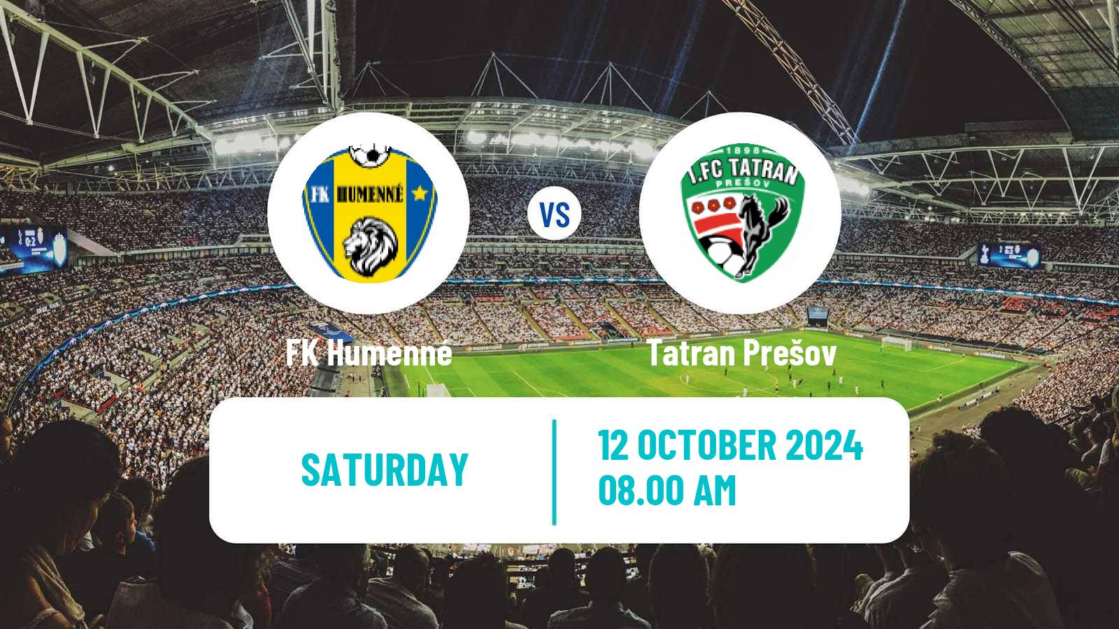 Soccer Slovak 2 Liga FK Humenné - Tatran Prešov