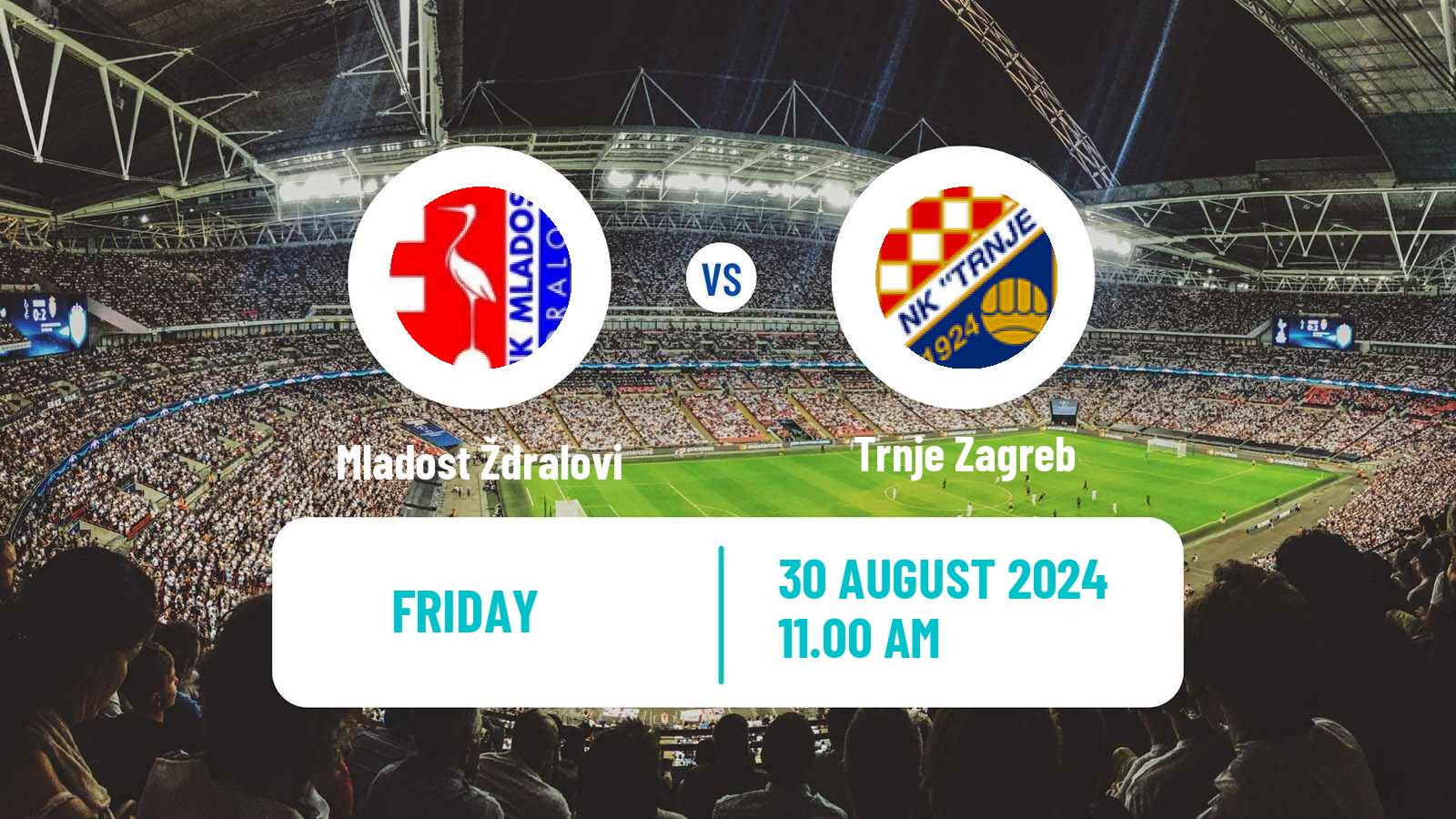 Soccer Croatian Druga NL Mladost Ždralovi - Trnje Zagreb