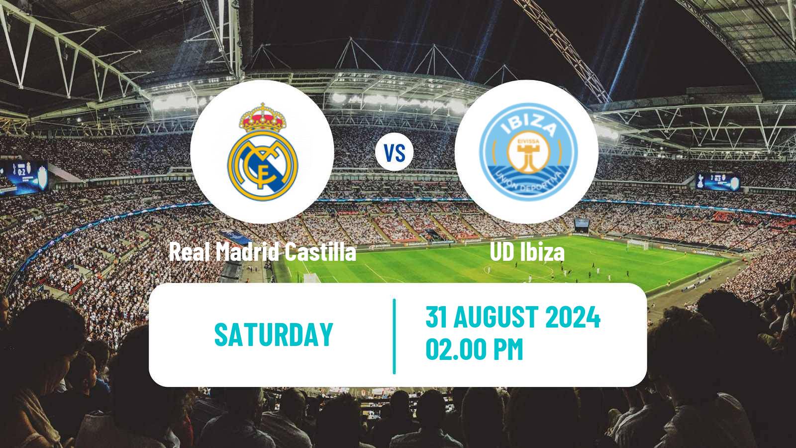 Soccer Spanish Primera RFEF Group 2 Real Madrid Castilla - Ibiza