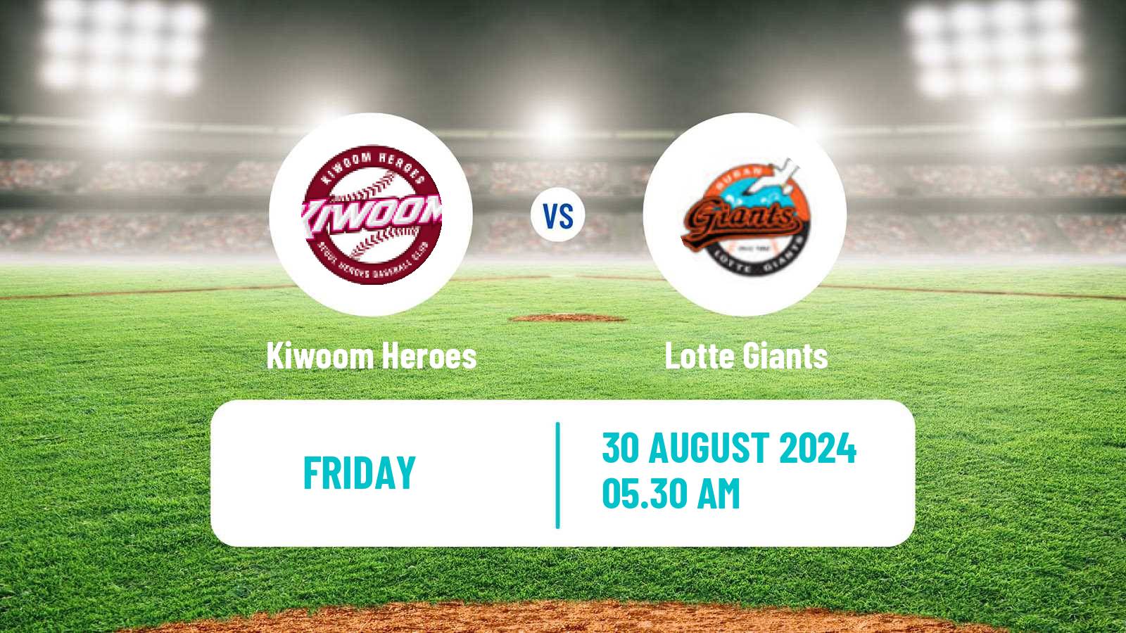 Baseball KBO Kiwoom Heroes - Lotte Giants