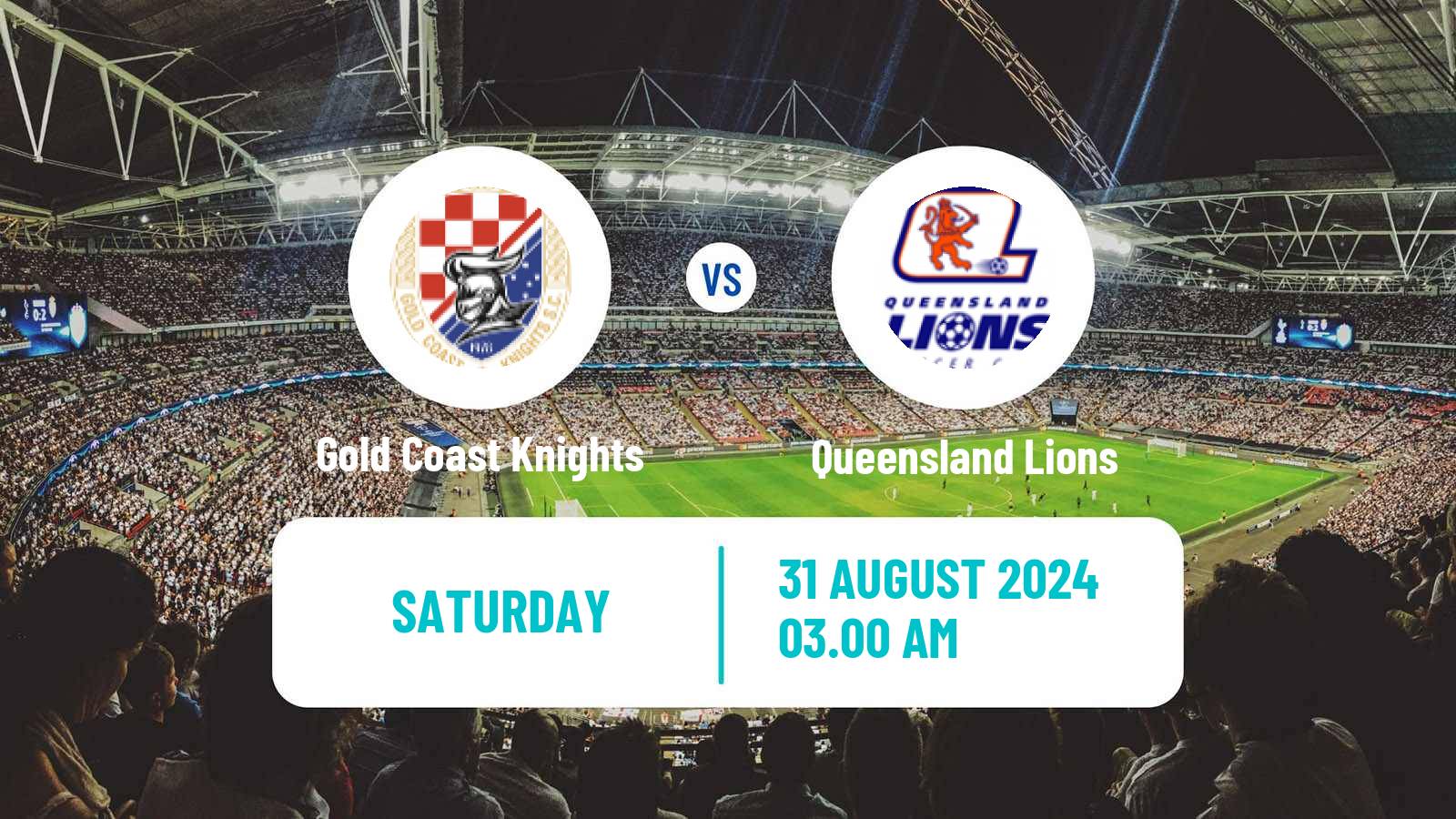 Soccer Australian NPL Queensland Gold Coast Knights - Queensland Lions