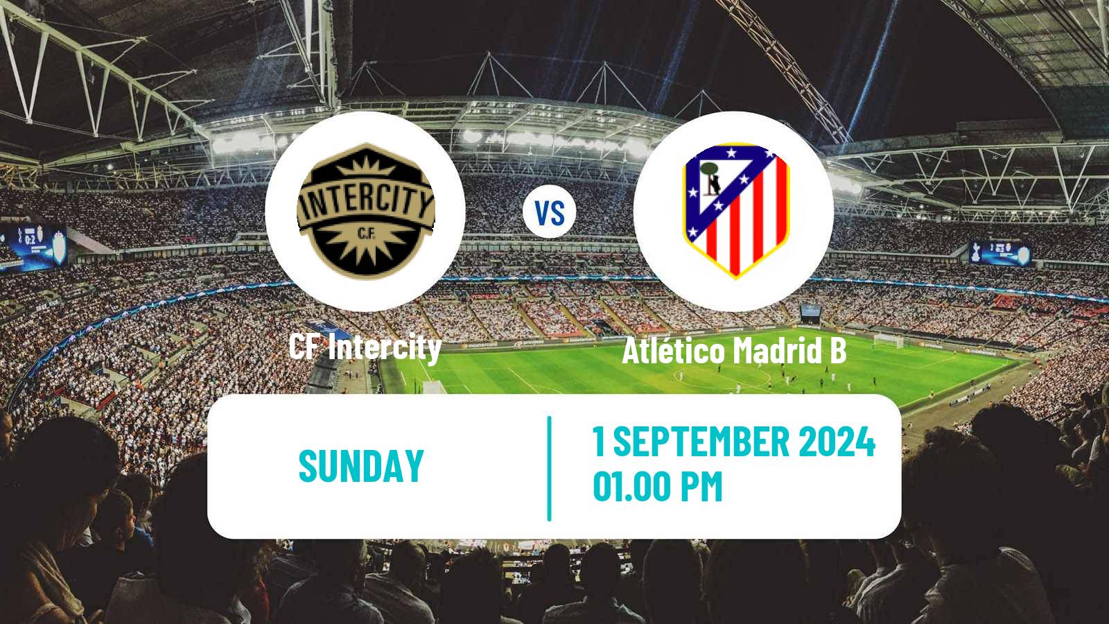 Soccer Spanish Primera RFEF Group 2 Intercity - Atlético Madrid B