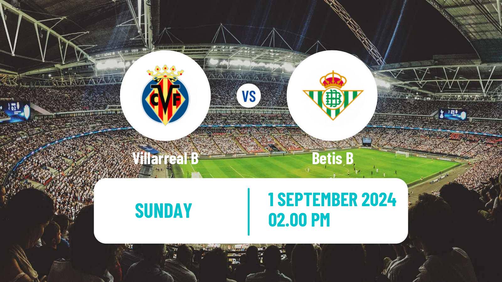 Soccer Spanish Primera RFEF Group 2 Villarreal B - Betis B