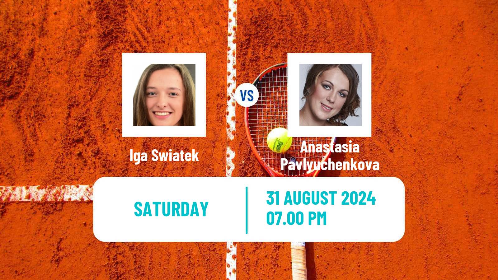 Tennis WTA US Open Iga Swiatek - Anastasia Pavlyuchenkova