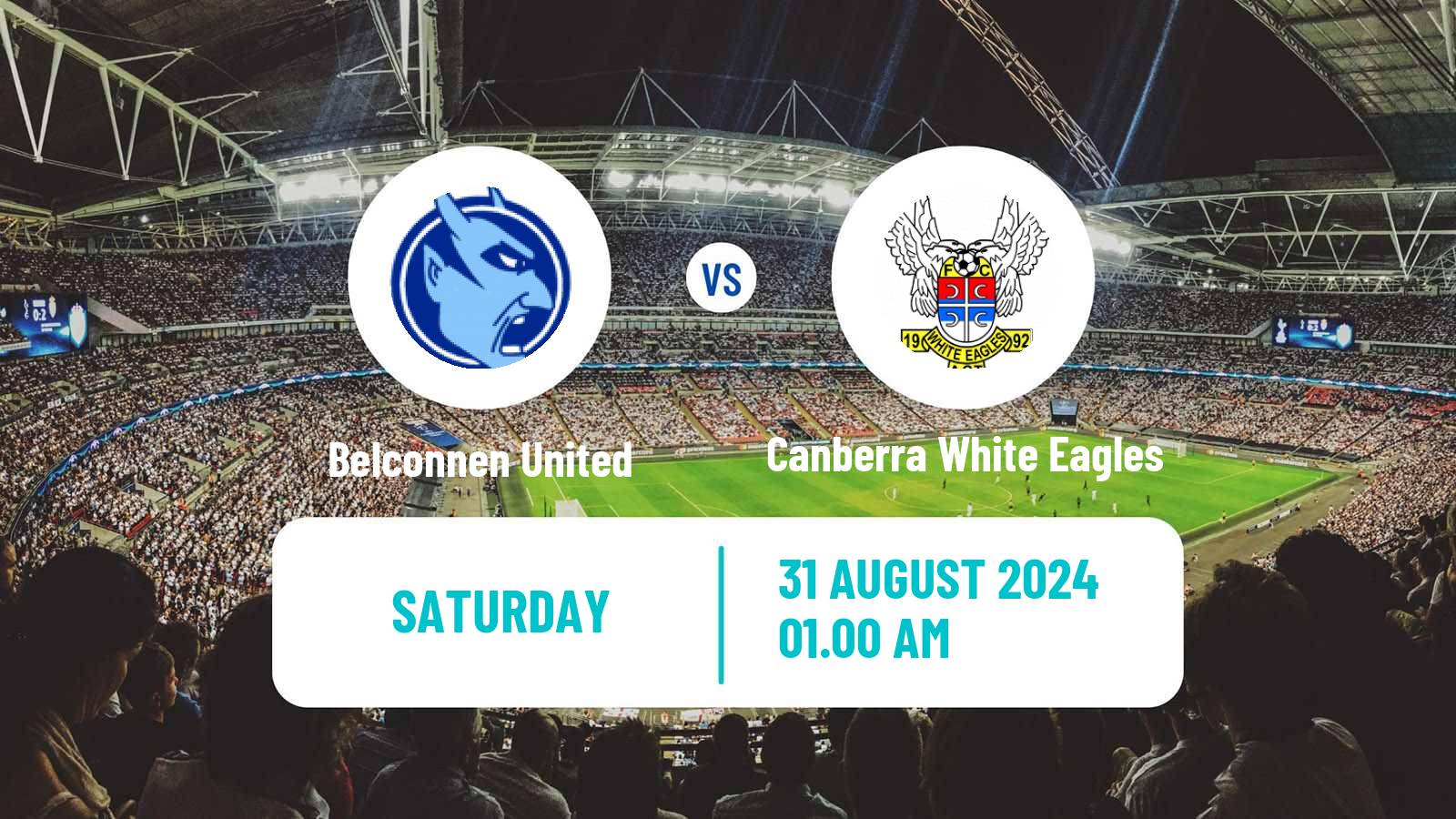 Soccer Australian Capital Premier League Belconnen United - Canberra White Eagles