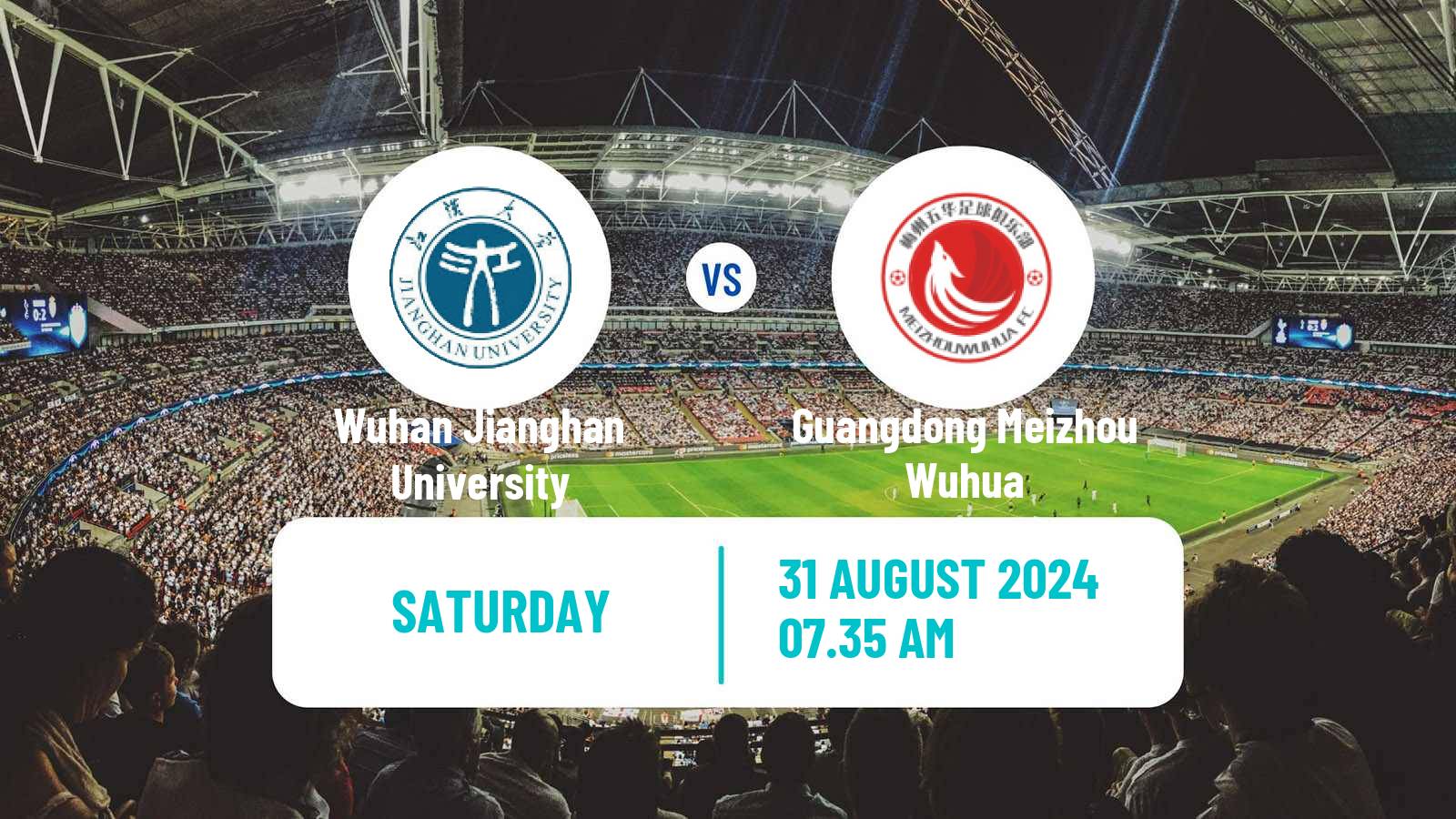 Soccer Chinese Super League Women Wuhan Jianghan University - Guangdong Meizhou Wuhua