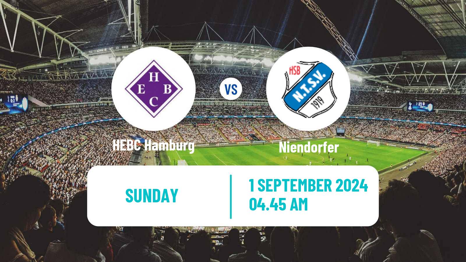 Soccer German Oberliga Hamburg HEBC Hamburg - Niendorfer