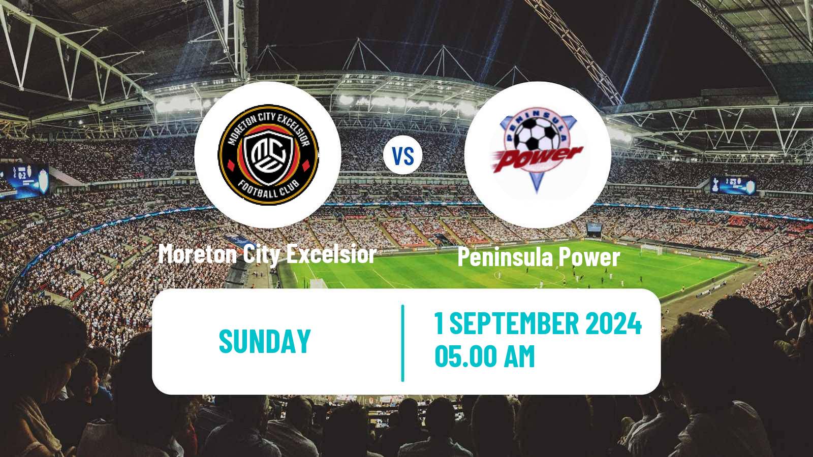 Soccer Australian NPL Queensland Moreton City Excelsior - Peninsula Power