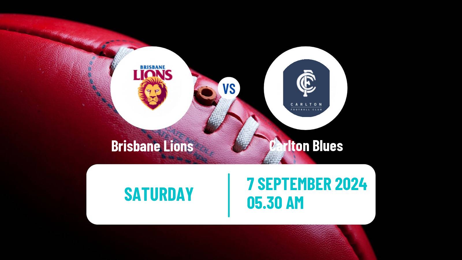 Aussie rules AFL Brisbane Lions - Carlton Blues