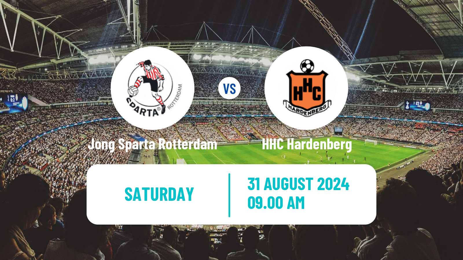 Soccer Dutch Tweede Divisie Jong Sparta Rotterdam - HHC Hardenberg