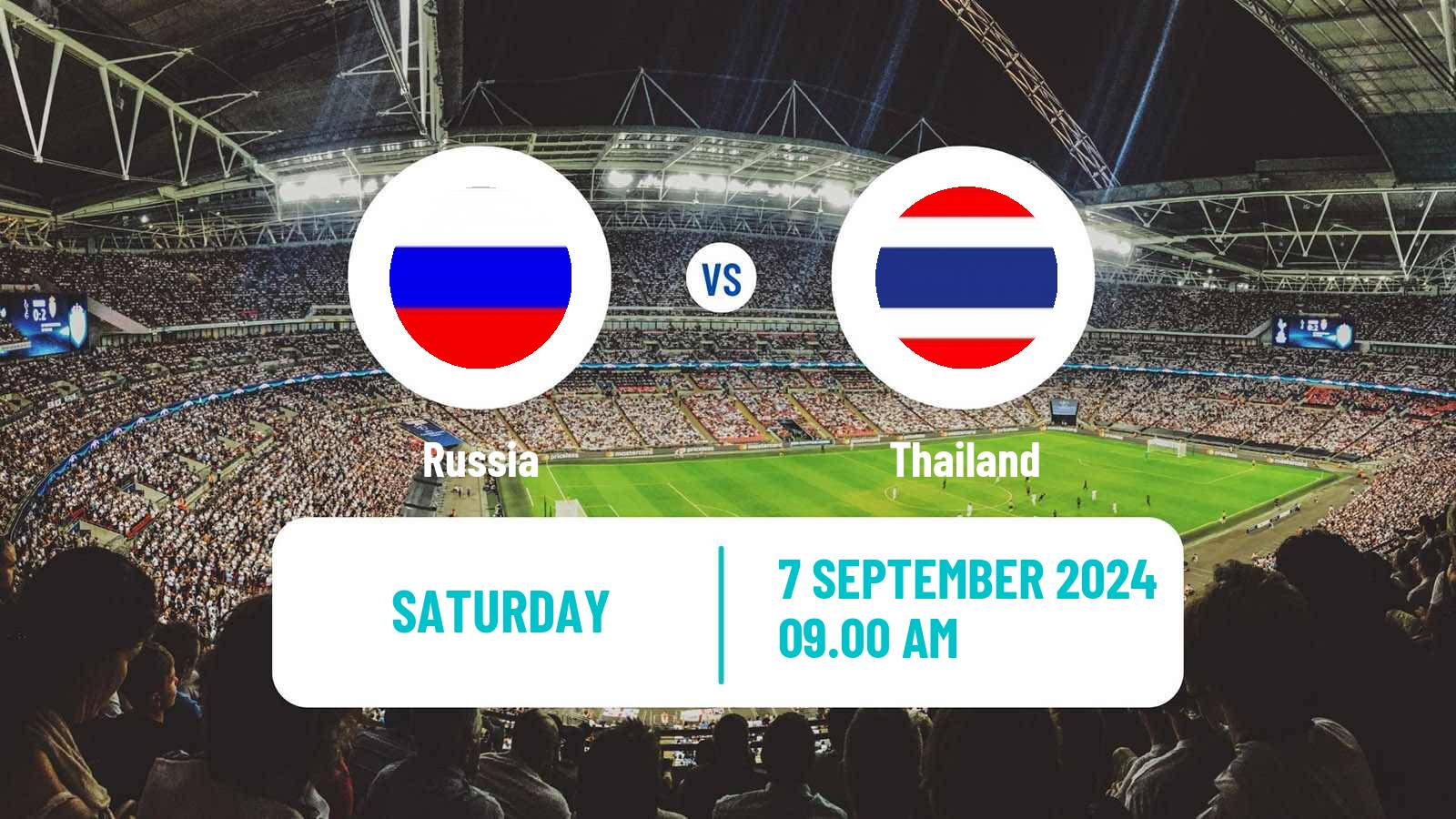 Soccer Friendly Russia - Thailand