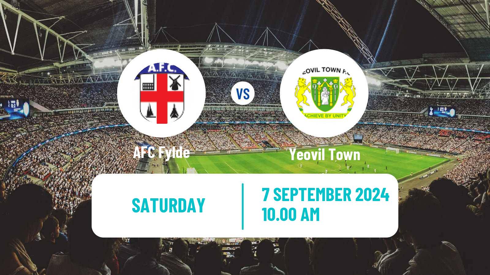 Soccer English National League Fylde - Yeovil Town