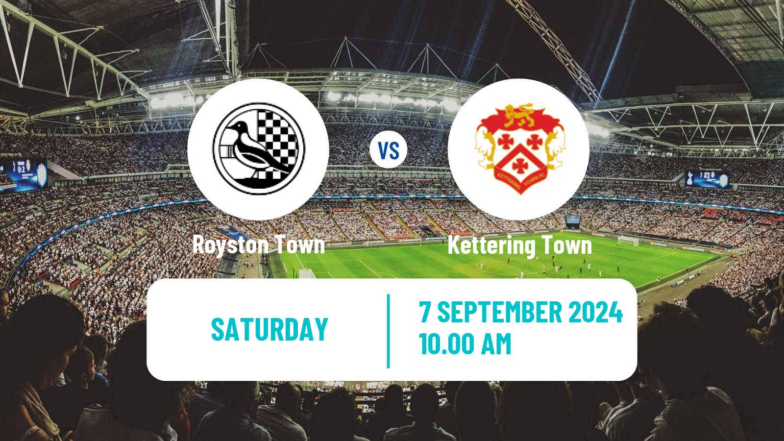 Soccer English Southern League Central Division Royston Town - Kettering Town