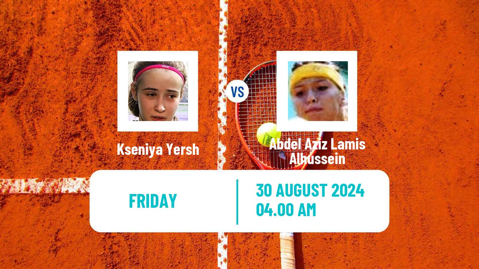 Tennis ITF W15 Monastir 33 Women Kseniya Yersh - Abdel Aziz Lamis Alhussein