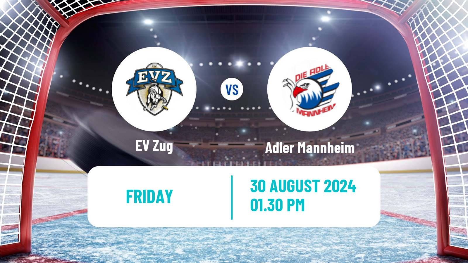 Hockey Club Friendly Ice Hockey EV Zug - Adler Mannheim