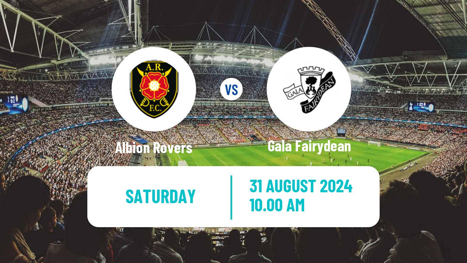 Soccer Scottish Lowland League Albion Rovers - Gala Fairydean