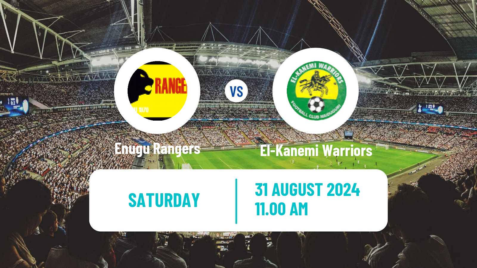 Soccer Nigerian Premier League Enugu Rangers - El-Kanemi Warriors