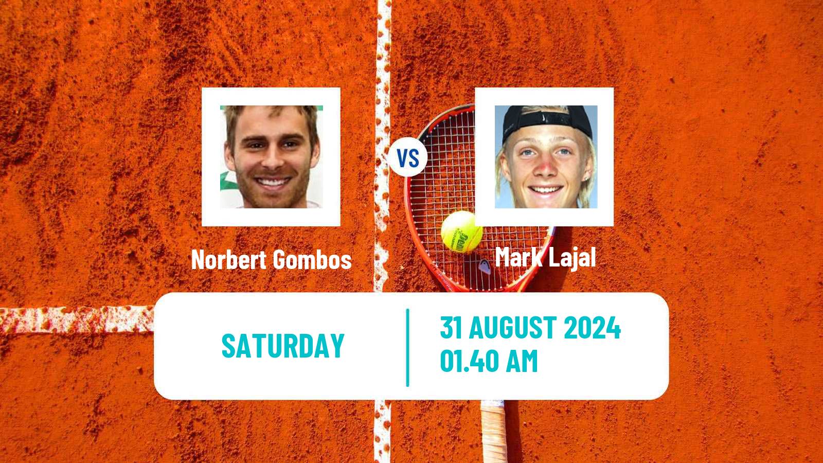 Tennis Zhangjiagang Challenger Men Norbert Gombos - Mark Lajal