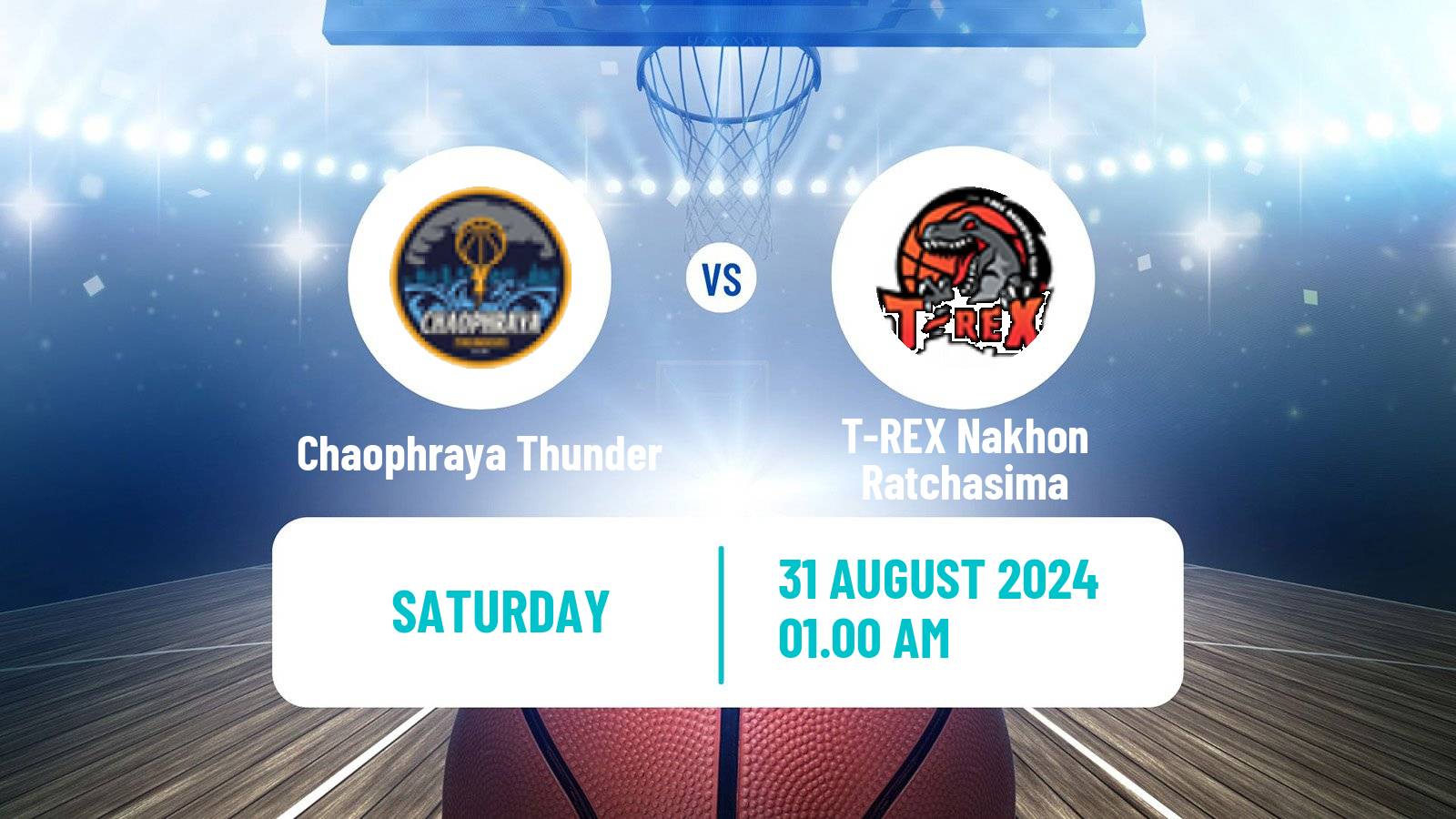 Basketball Thai TBL Chaophraya Thunder - T-REX Nakhon Ratchasima