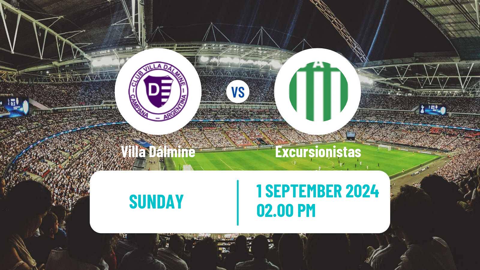 Soccer Argentinian Primera B Villa Dálmine - Excursionistas