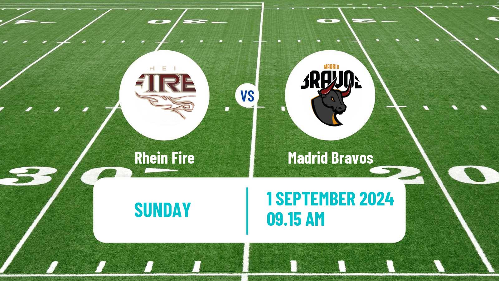 American football European League of American Football Rhein Fire - Madrid Bravos