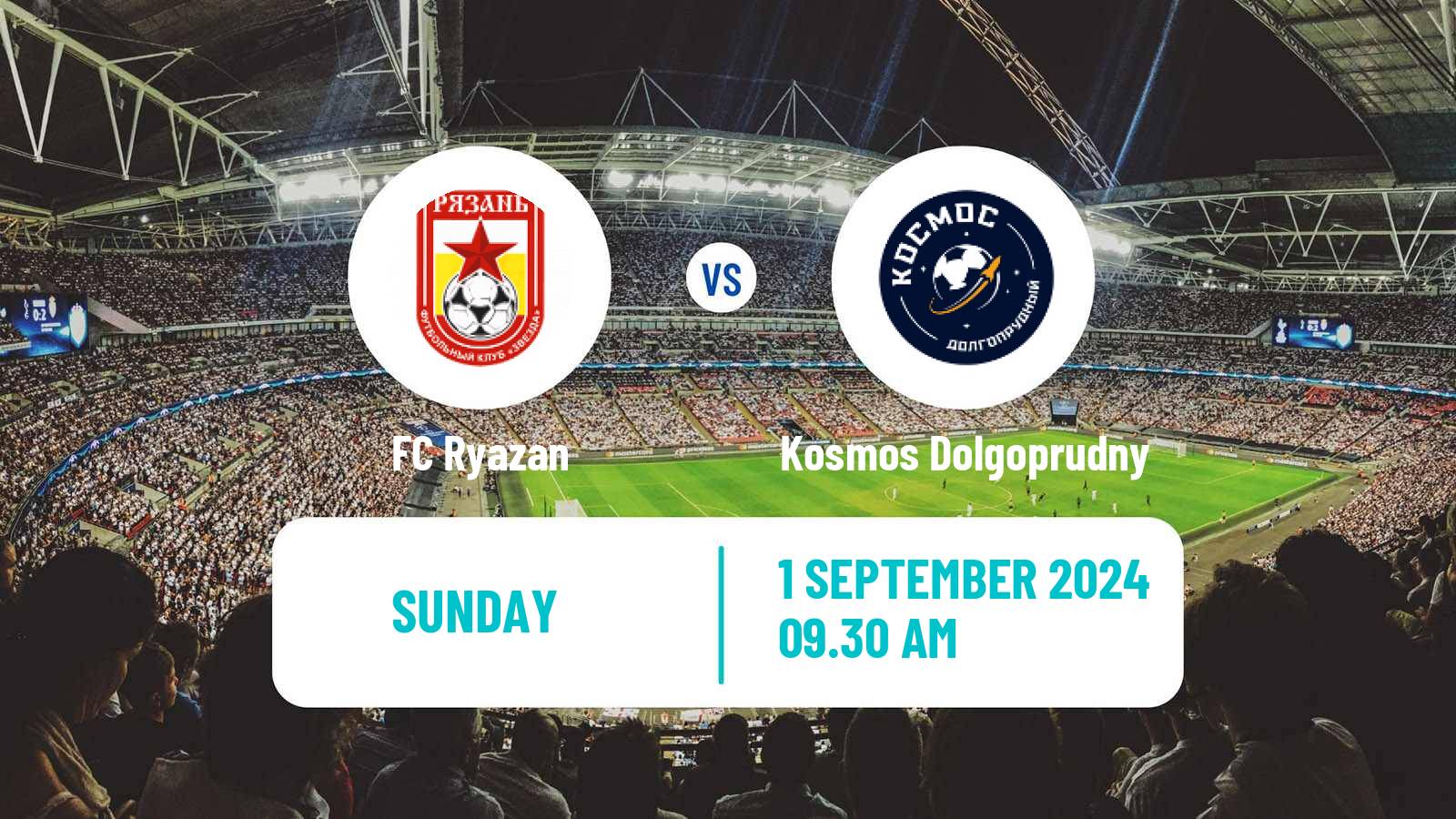 Soccer FNL 2 Division B Group 3 Ryazan - Kosmos Dolgoprudny