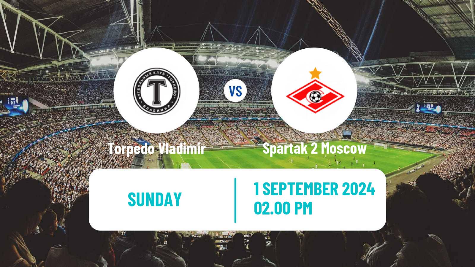 Soccer FNL 2 Division B Group 2 Torpedo Vladimir - Spartak 2 Moscow