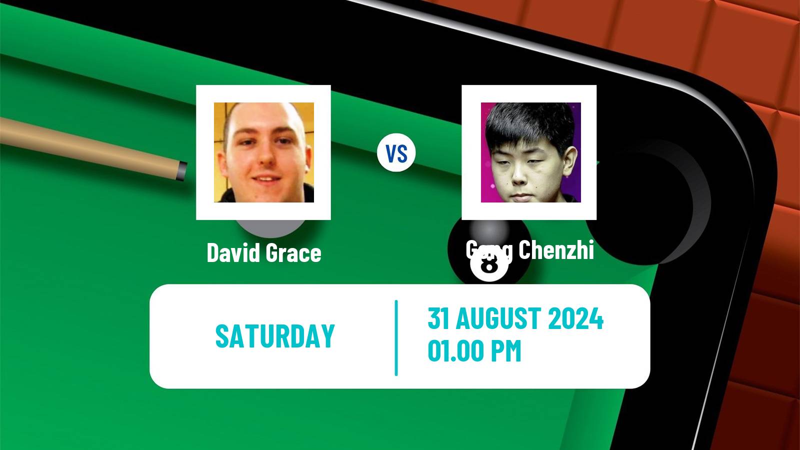 Snooker Saudi Arabia Masters David Grace - Gong Chenzhi