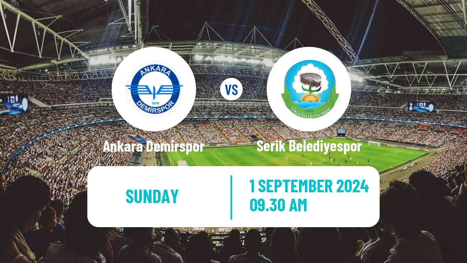 Soccer Turkish Second League Red Group Ankara Demirspor - Serik Belediyespor