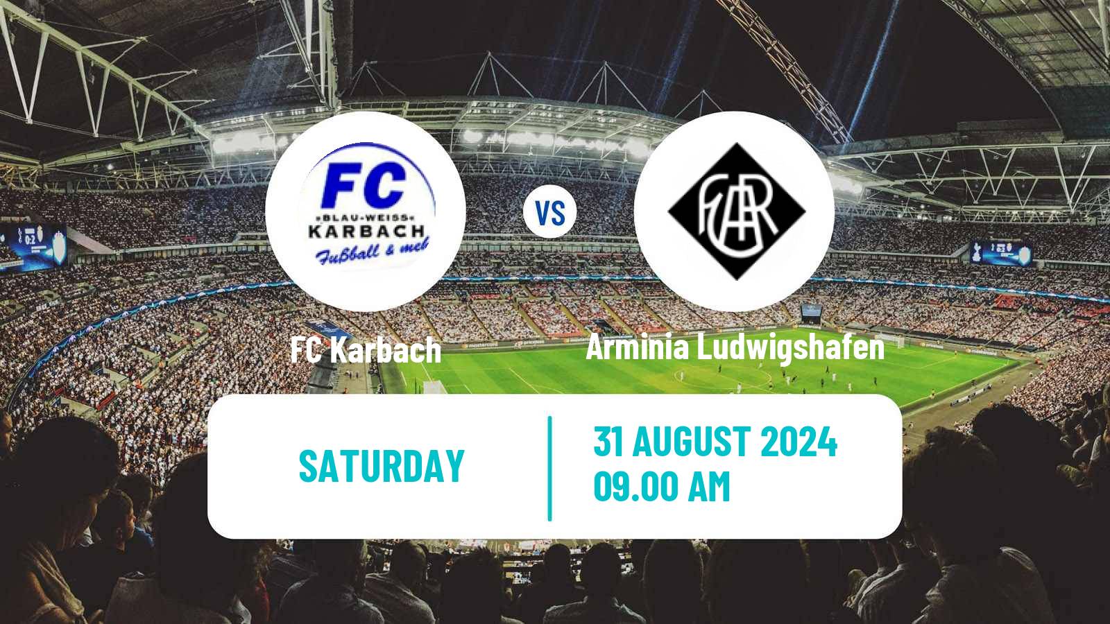 Soccer German Oberliga Rheinland-Pfalz/Saar Karbach - Arminia Ludwigshafen