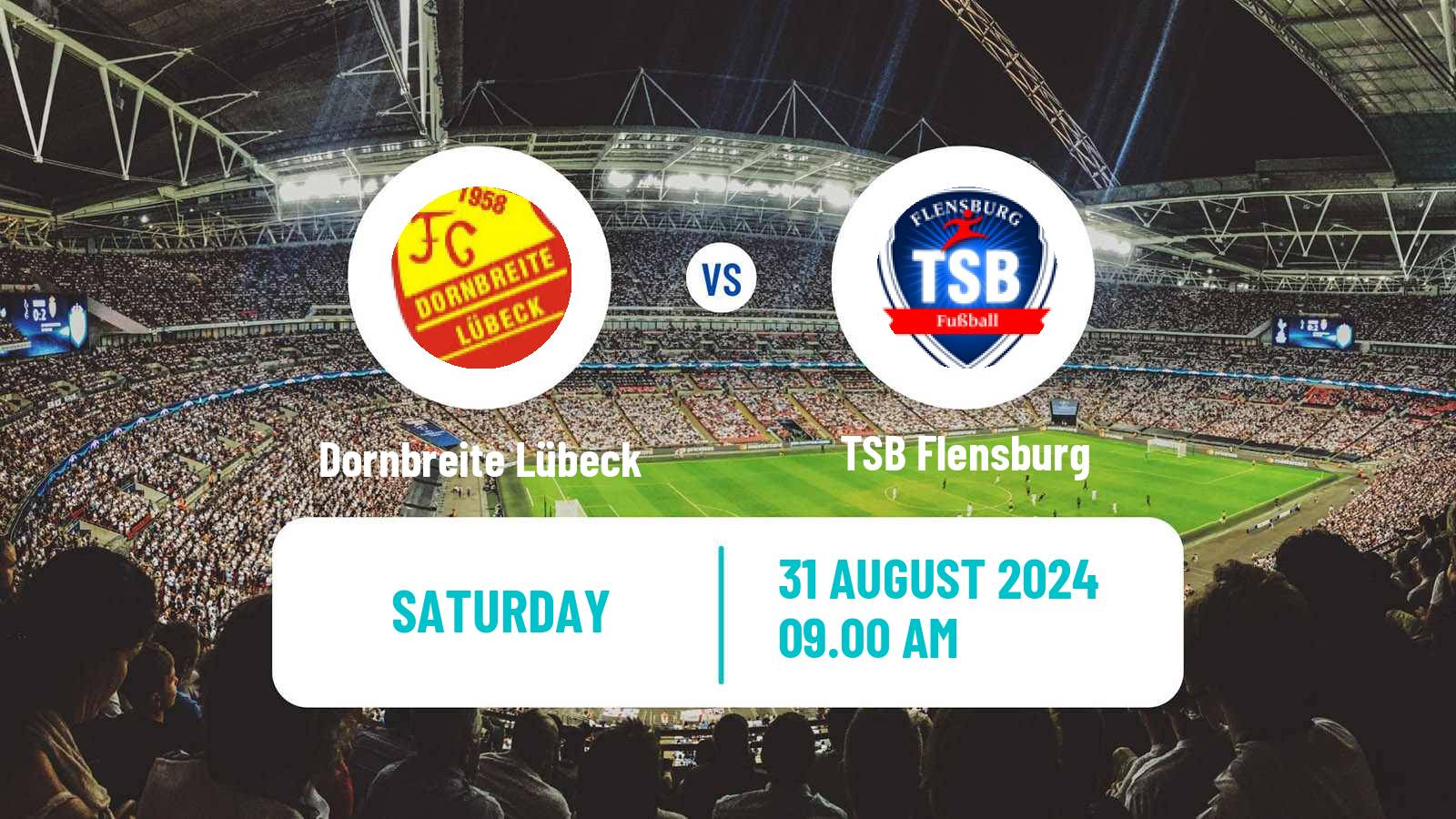 Soccer German Oberliga Schleswig-Holstein Dornbreite Lübeck - TSB Flensburg