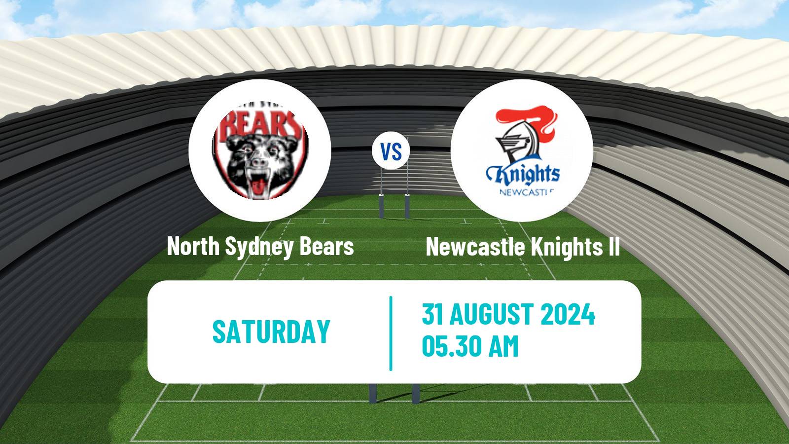 Rugby league Australian NSW Cup North Sydney Bears - Newcastle Knights II