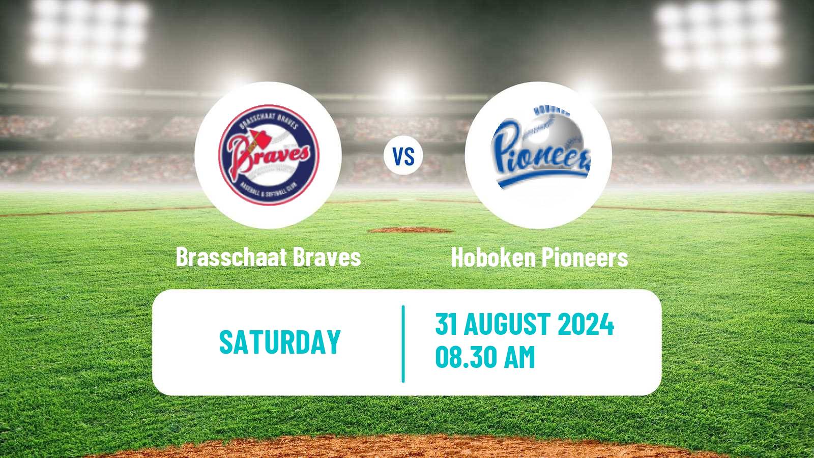 Baseball Belgian Division 1 Baseball Brasschaat Braves - Hoboken Pioneers