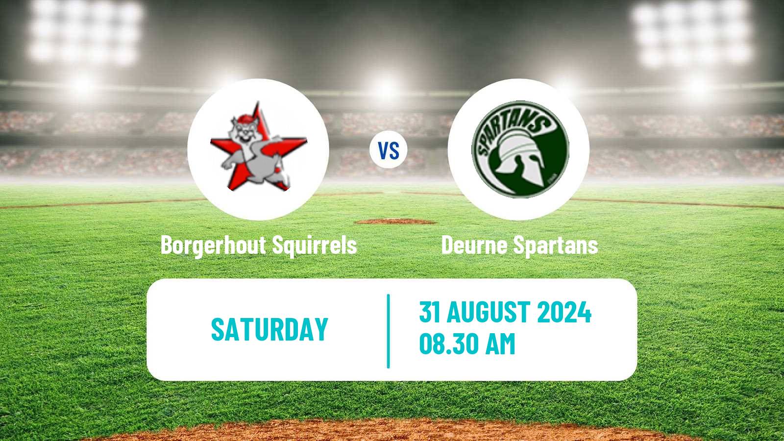 Baseball Belgian Division 1 Baseball Borgerhout Squirrels - Deurne Spartans