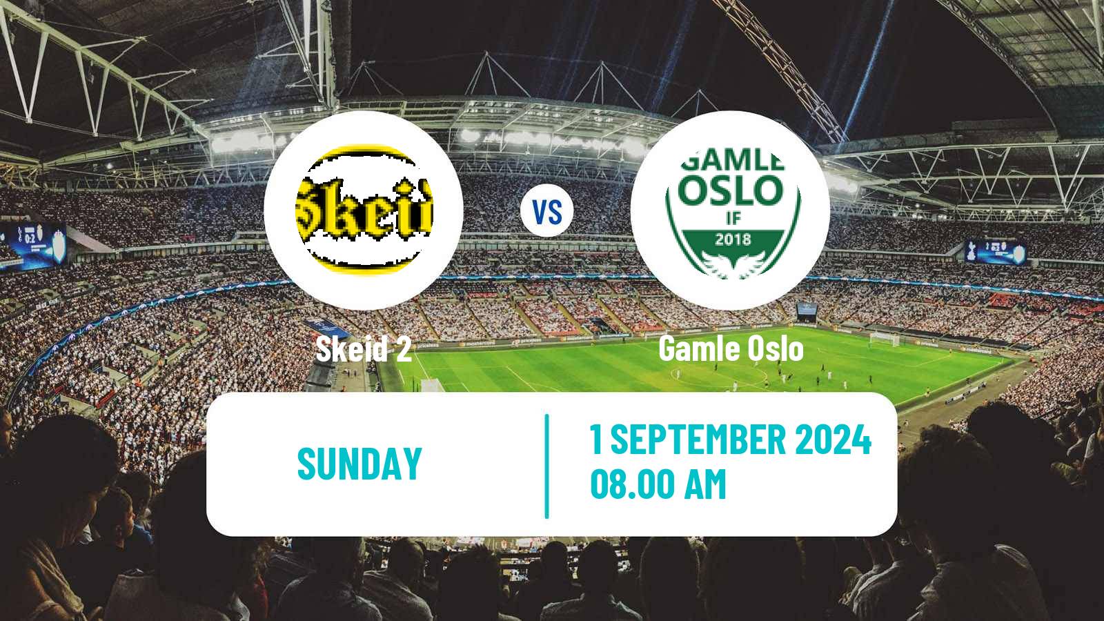 Soccer Norwegian Division 3 - Group 3 Skeid 2 - Gamle Oslo