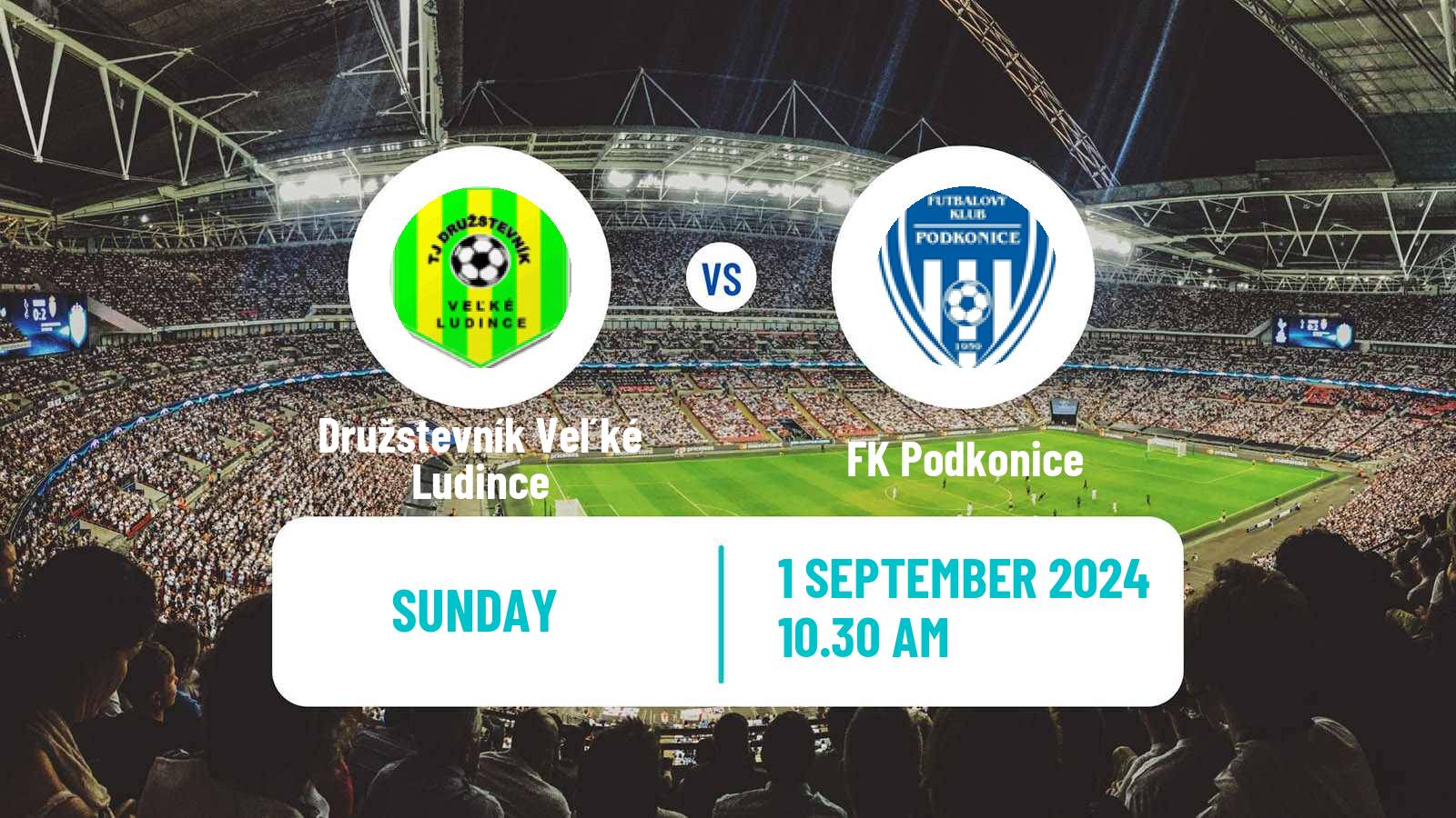 Soccer Slovak 3 Liga West Družstevník Veľké Ludince - Podkonice