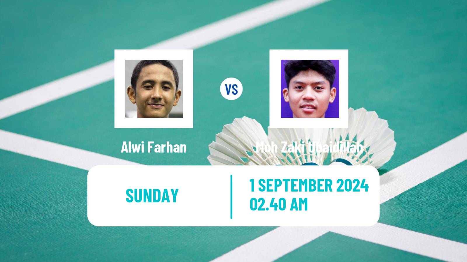 Badminton BWF World Tour Indonesia Masters 2 Men Alwi Farhan - Moh Zaki Ubaidillah