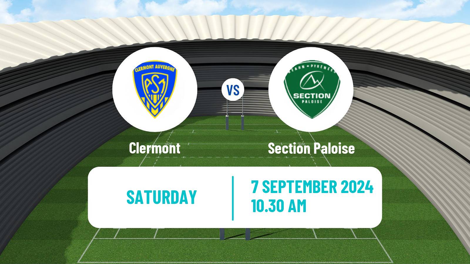 Rugby union French Top 14 Clermont - Section Paloise