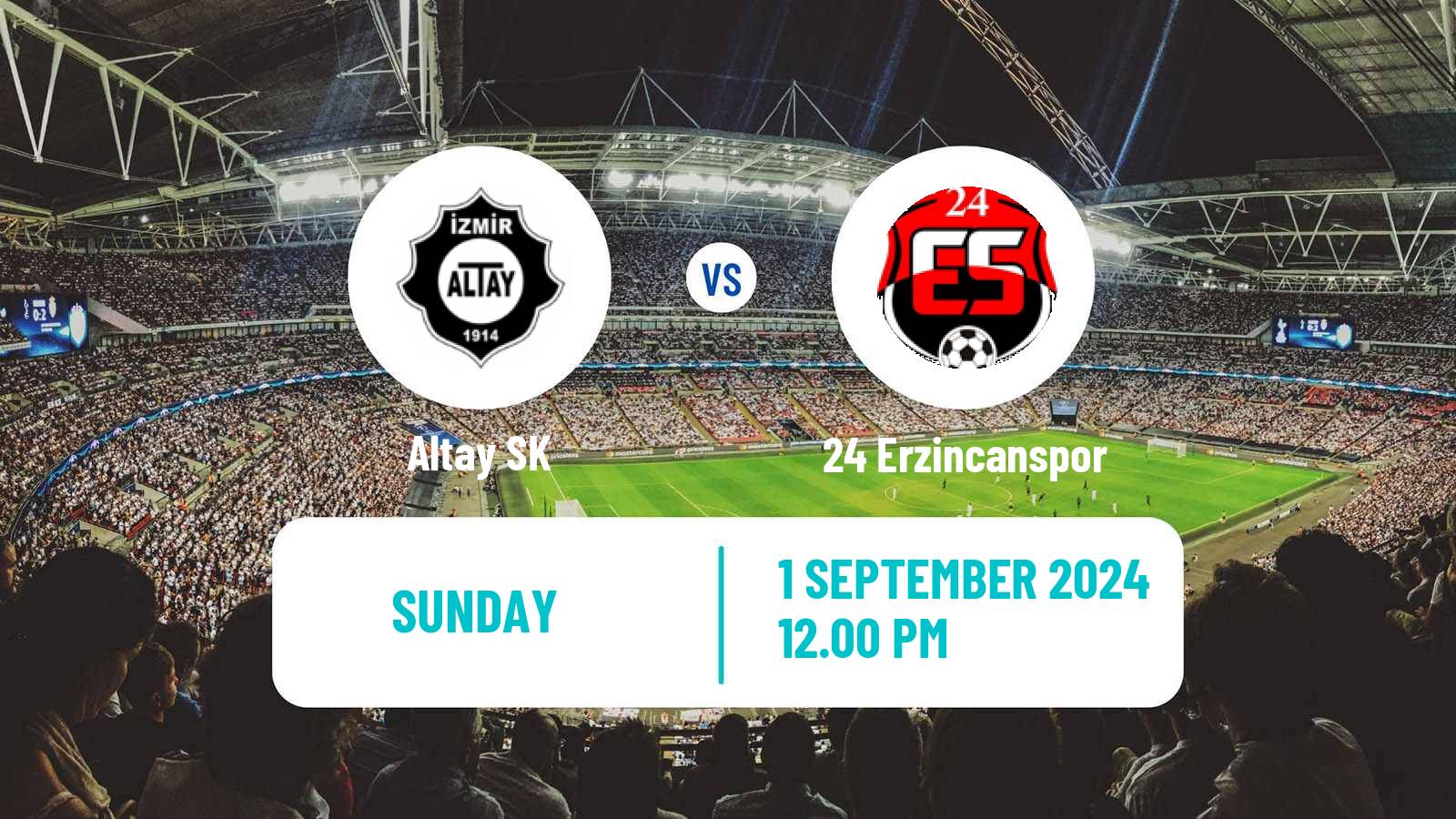 Soccer Turkish Second League White Group Altay - 24 Erzincanspor