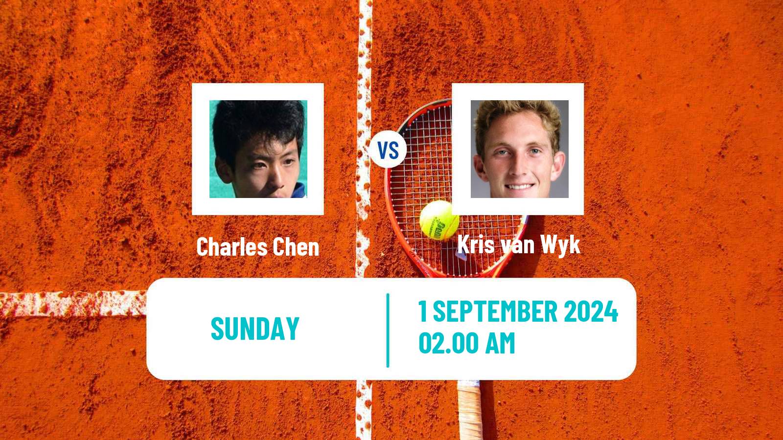 Tennis Shanghai Challenger Men Charles Chen - Kris van Wyk