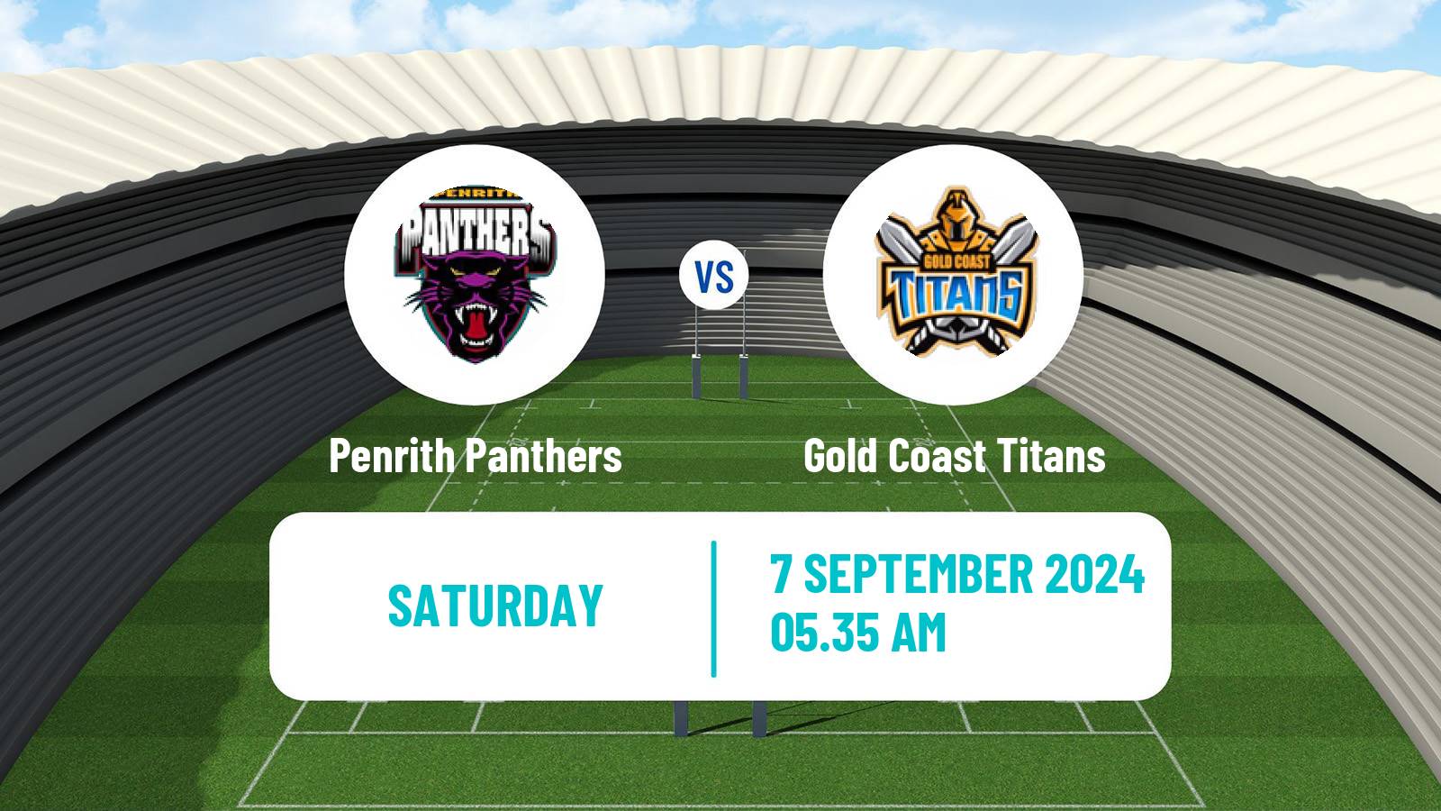 Rugby league Australian NRL Penrith Panthers - Gold Coast Titans