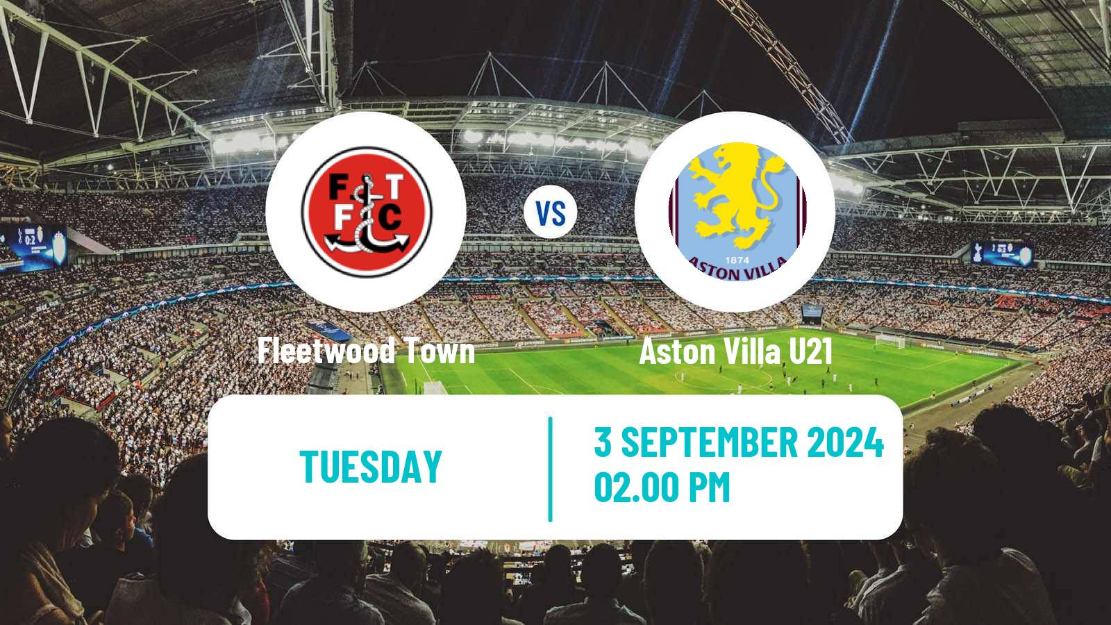 Soccer English EFL Trophy Fleetwood Town - Aston Villa U21