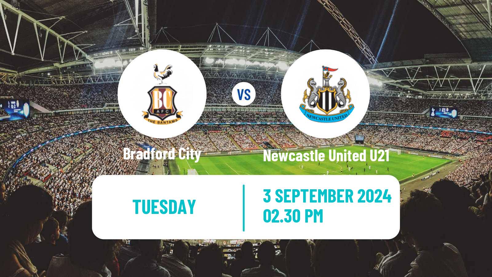 Soccer English EFL Trophy Bradford City - Newcastle United U21