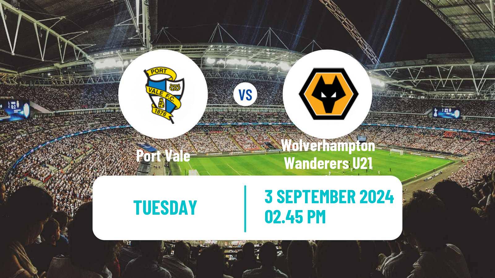 Soccer English EFL Trophy Port Vale - Wolverhampton Wanderers U21