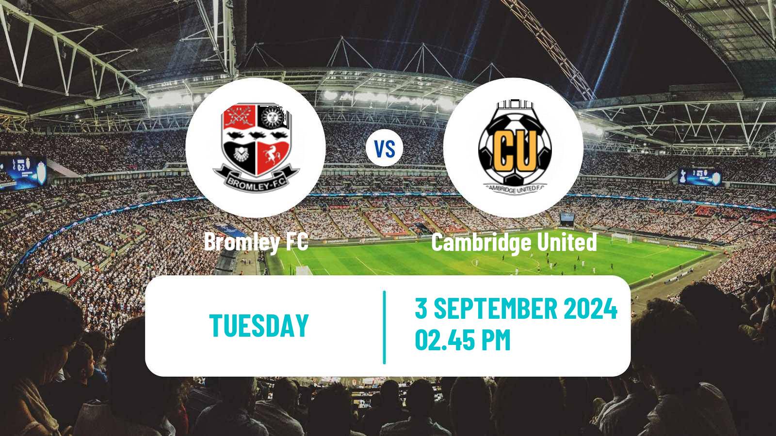 Soccer English EFL Trophy Bromley - Cambridge United